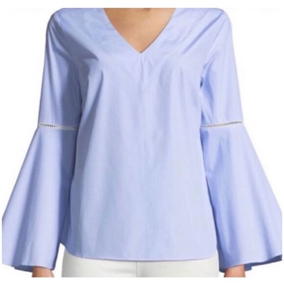 Philosophy Bell Sleeve Pinstriped Top Sm - Picture 1 of 7